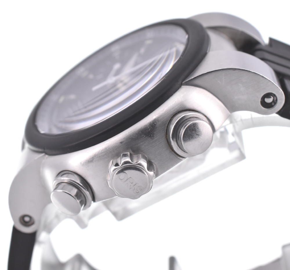 オリス ORIS 7521-44 TT1 クロノグラフ デイト 自動巻き メンズ E