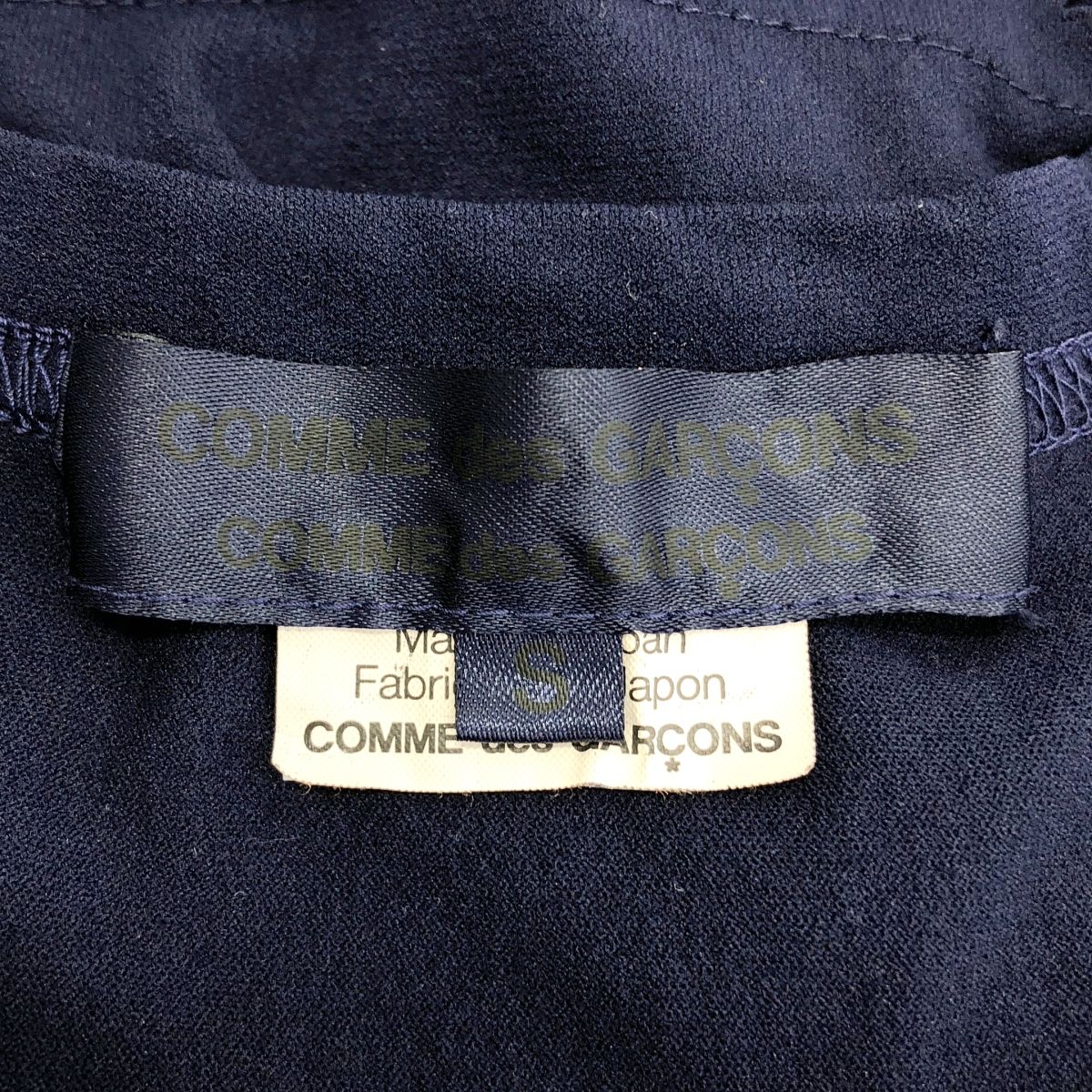 COMME des GARCONS COMME des GARCONS / コムコム | 2012SS | ポリエステル 製品加工 フリル ノースリーブ トップス | S | ネイビー | レディース COMME des GARCONS COMME des GARCONS / コムコム | 2012SS