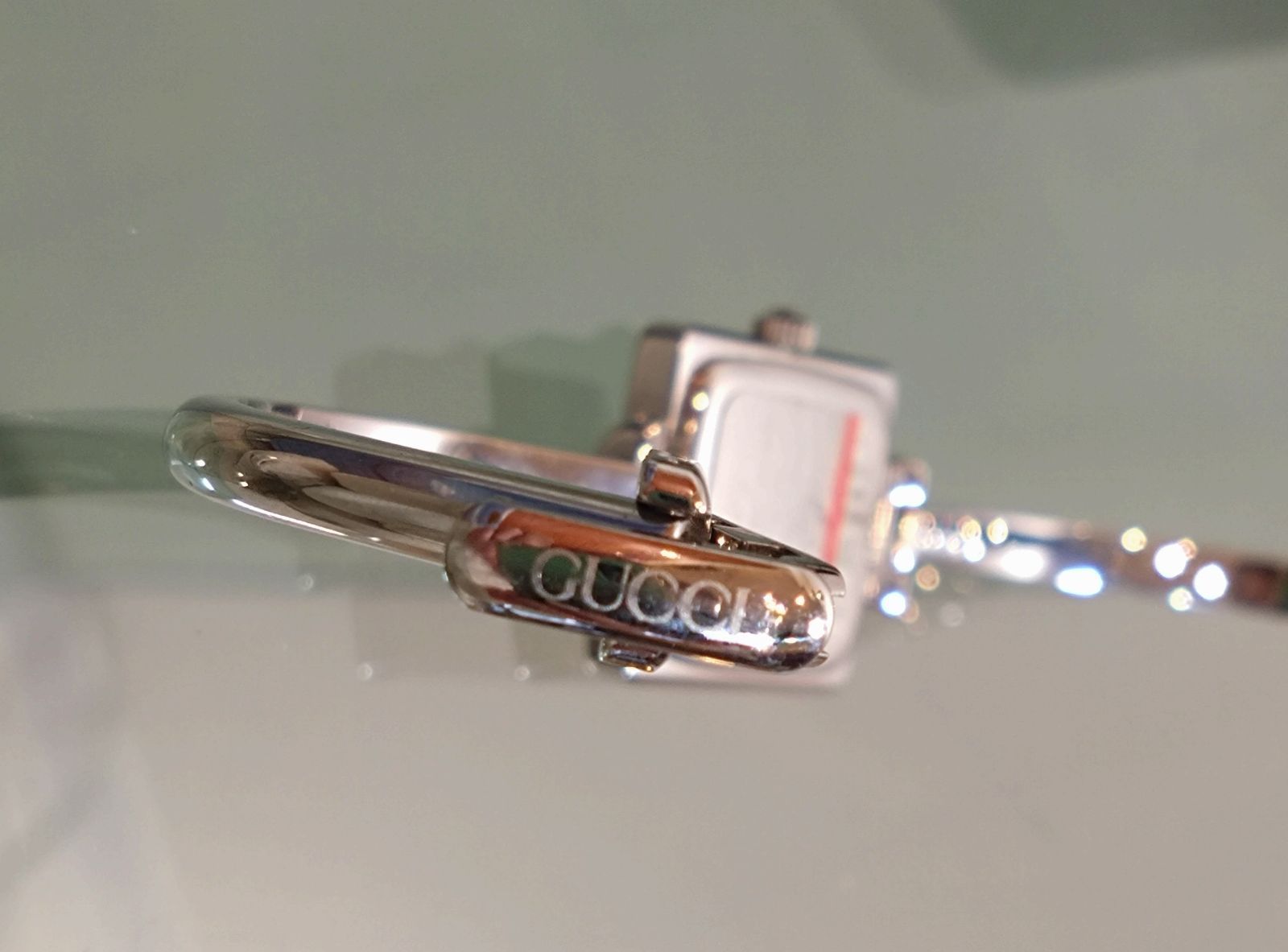 785 綺麗！GUCCI グッチ ブルー文字盤 レディース 腕時計 クォーツ