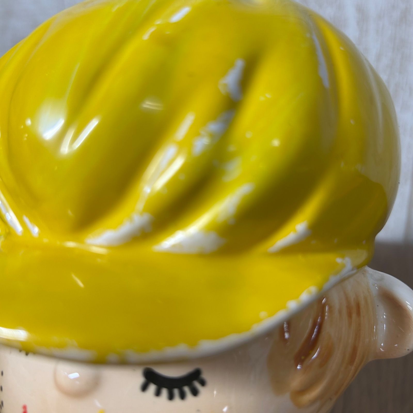 昭和レトロ 水森亜土 陶器 亜土ちゃん 貯金箱 キャラクター あどちゃん