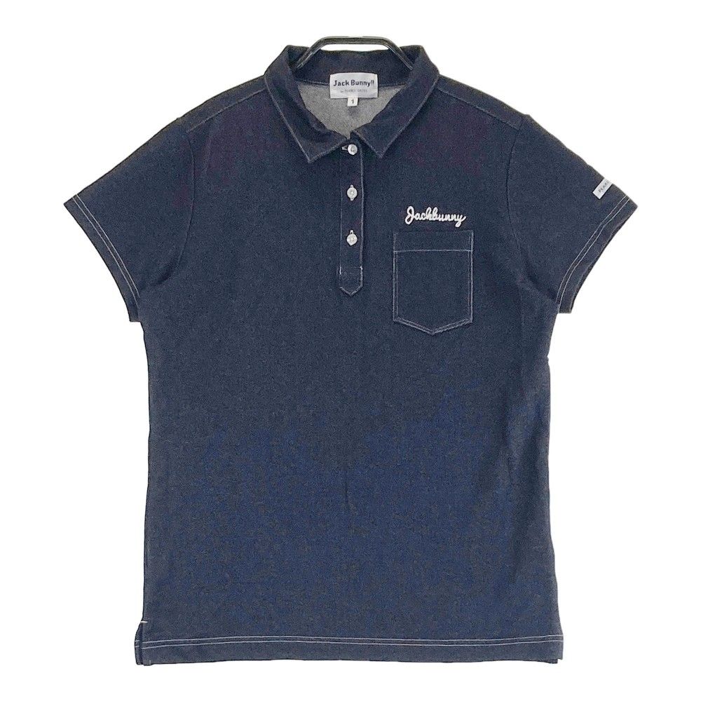 サイズ：1 JACK BUNNY ジャックバニー 半袖ポロシャツ ネイビー系