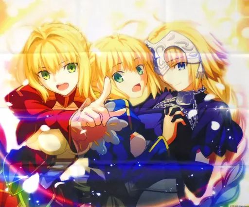 中古】ポスター 布ポスター ネロ＆アルトリア＆ジャンヌ 「CD Fate