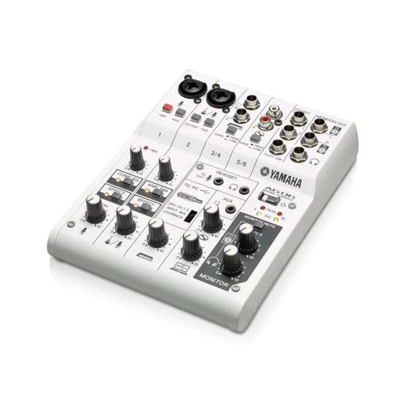 ヤマハ YAMAHA USB ウェブキャスティングミキサー オーディオインターフェース 6チャンネル AG06 インターネット配信に便利な機能付き 音楽制作アプリケーションCubasis LE対応