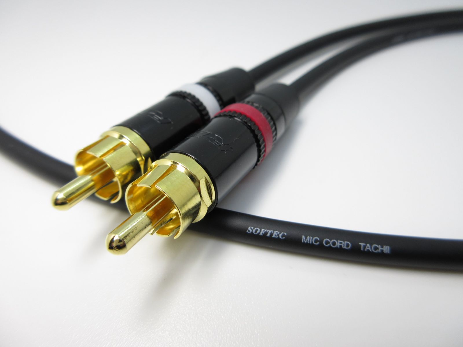 立井電線 SOFTEC MIC CORD RCAケーブル 2本1セット CANARE F-09 (1.5m) ☆ 即決送料無料 RCAケーブル 2m 立井電線 SOFTEC MIC CORD 0.75sq ☆