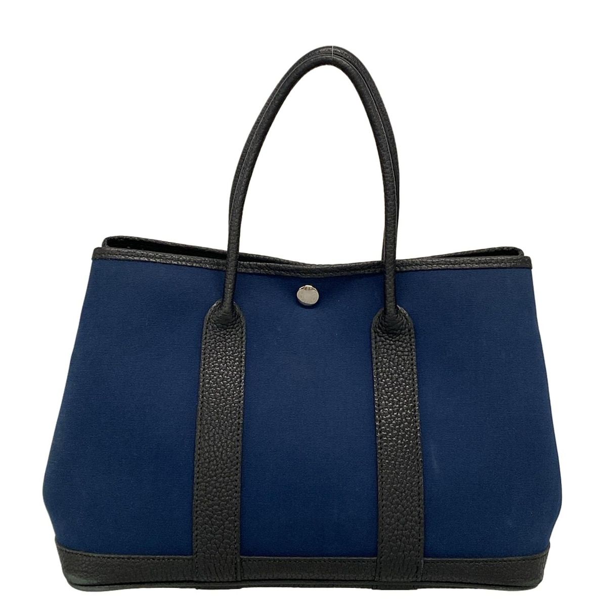 エルメス トートバッグ ネイビー/ブラック ネイビー（紺）系 HERMES(エルメス) トートバッグ(レディース
