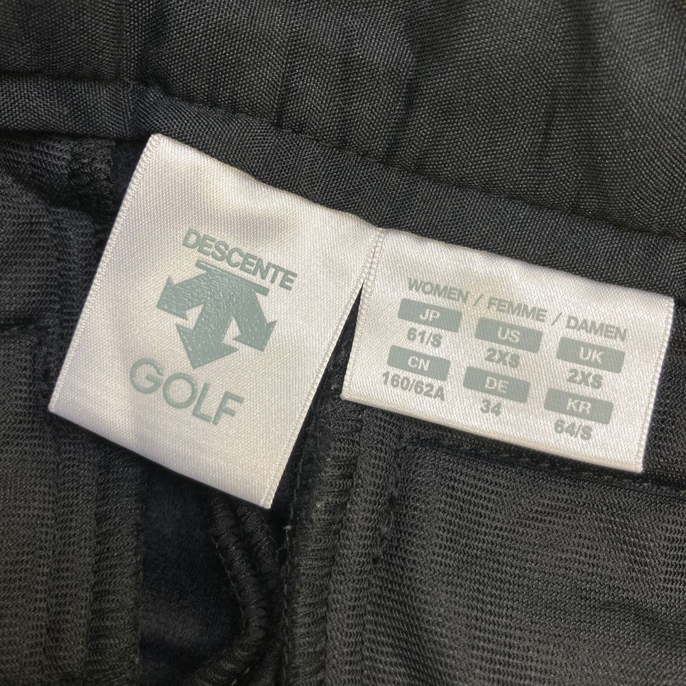 サイズ：S DESCENTE GOLF デサントゴルフ DGWUJD03 裏起毛 ロングパンツ  ブラック系 [240101491328] ゴルフウェア レディース ストスト サイズ：S DESCENTE GOLF デサントゴルフ DGWUJD03 裏起毛