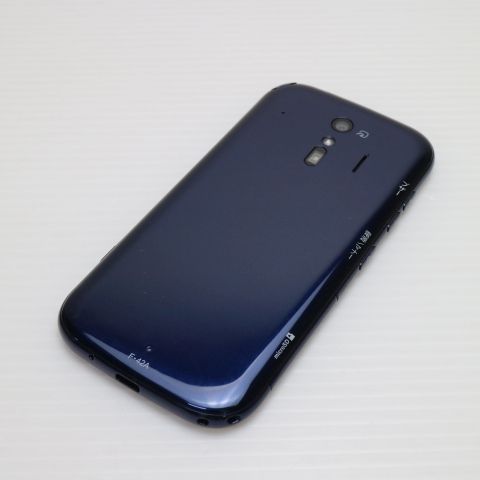 F-42A らくらくスマートフォン ネイビー 即日発送 スマホ 白ロム 富士通 土日祝発送OK 02000