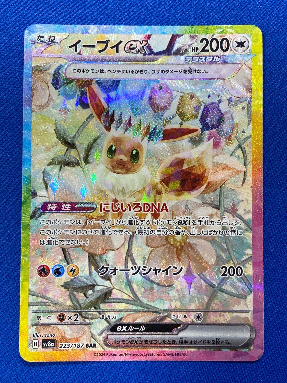 ポケモンカードゲーム sv8a 223/187 イーブイex (SAR) - メルカリ ポケモンカードゲーム sv8a 223/187 イーブイex (SAR) - メルカリ