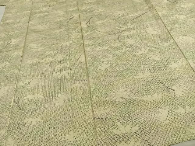 平和屋着物▽上質な紬　単衣　枝葉文　正絹　逸品　AAAW1382fy 平和屋着物▽上質な紬 単衣 枝葉文 正絹 逸品 AAAW1382fy - メルカリ