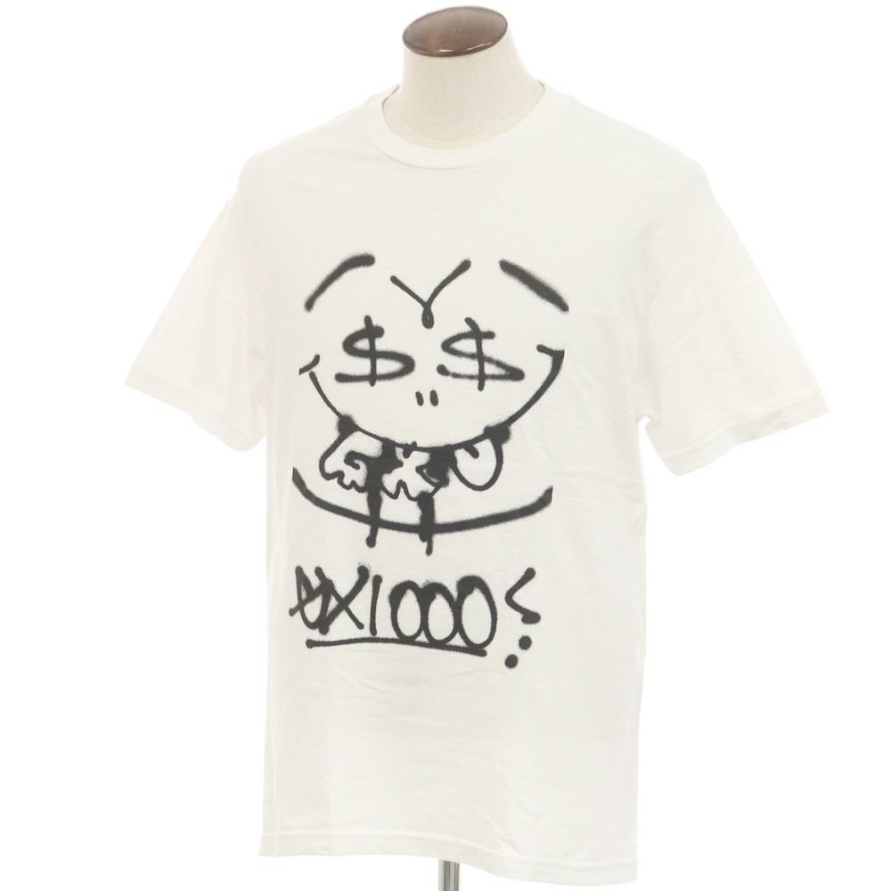 ジーエックス1000 GX1000 コットン クルーネック 半袖Ｔシャツ ホワイト【サイズL】【メンズ】