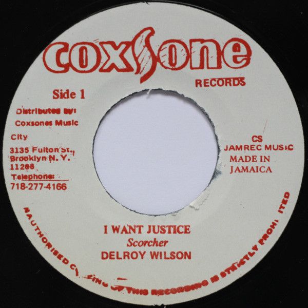 ジャマイカ7” Delroy Wilson I Want Justice | Low Minded People FC6567 Coxsone Records |00080