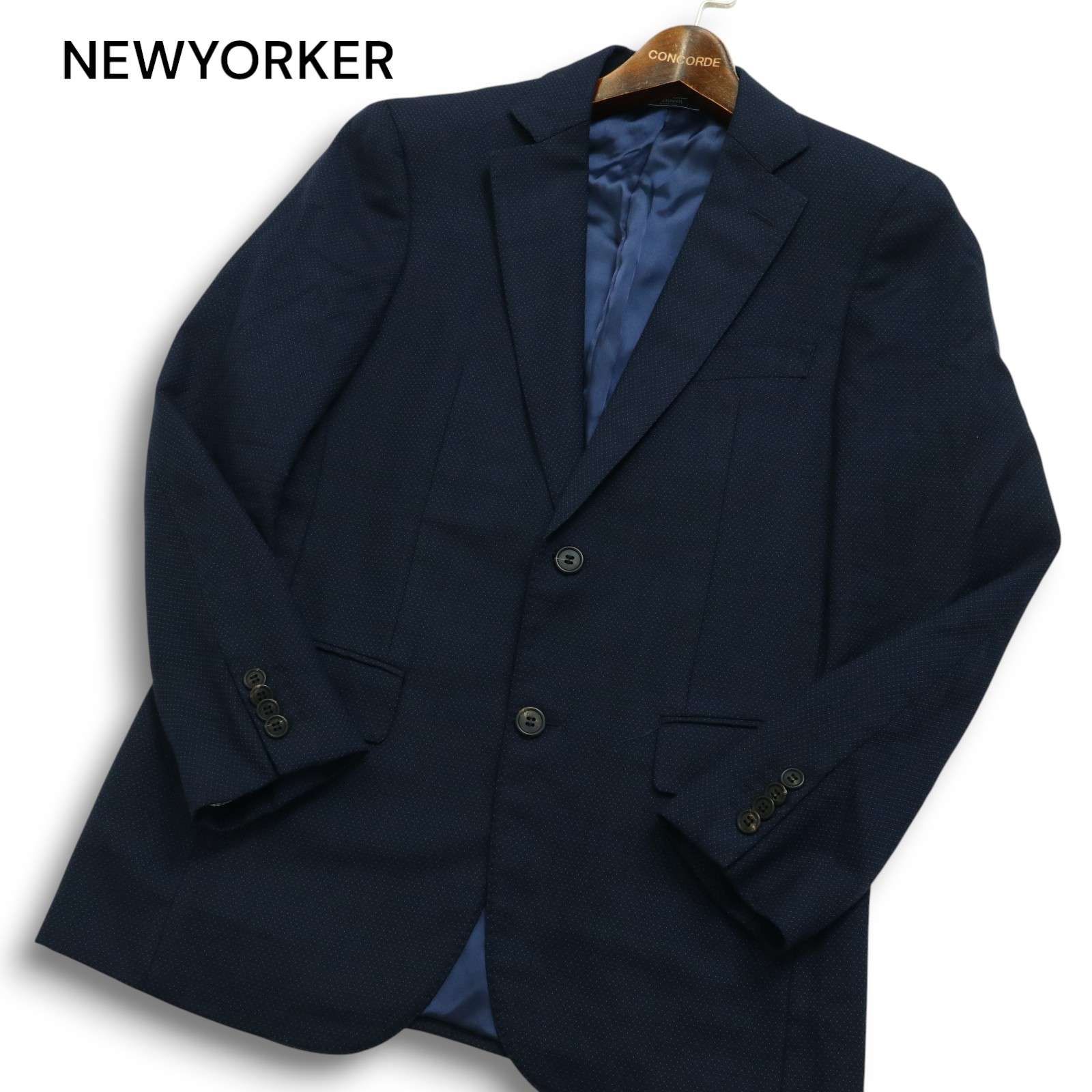 美品✨タリアトーレ アンコン テーラードジャケット 織柄 ネイビー 50 XL位 極美品 50/R】 タリアトーレ モンテカルロ アンコン XL ネイビー 2B