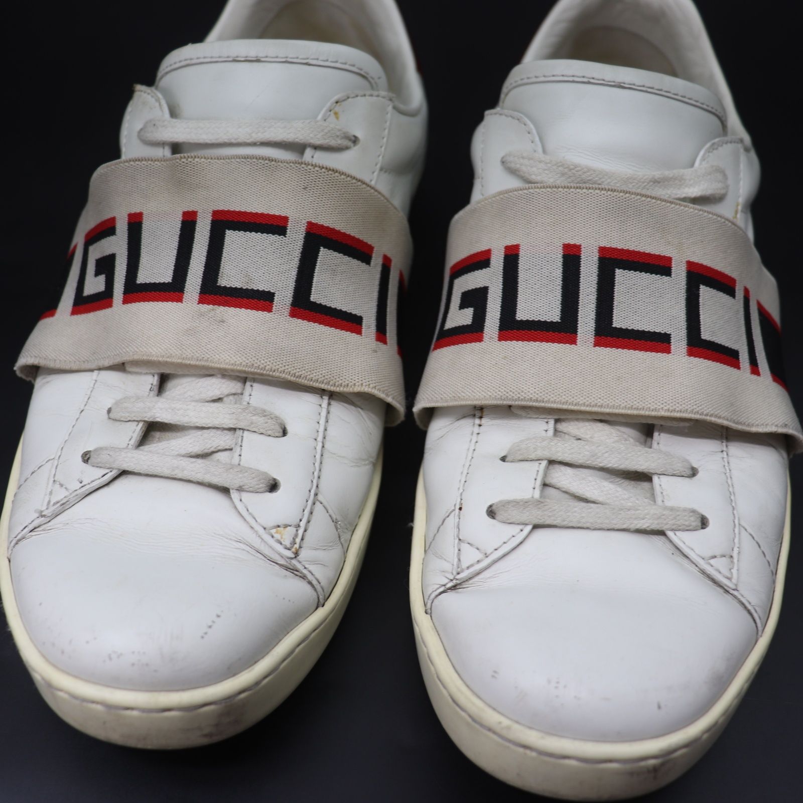 ITEJ0R26Q1OC GUCCI グッチ ストライプ レザー スニーカー