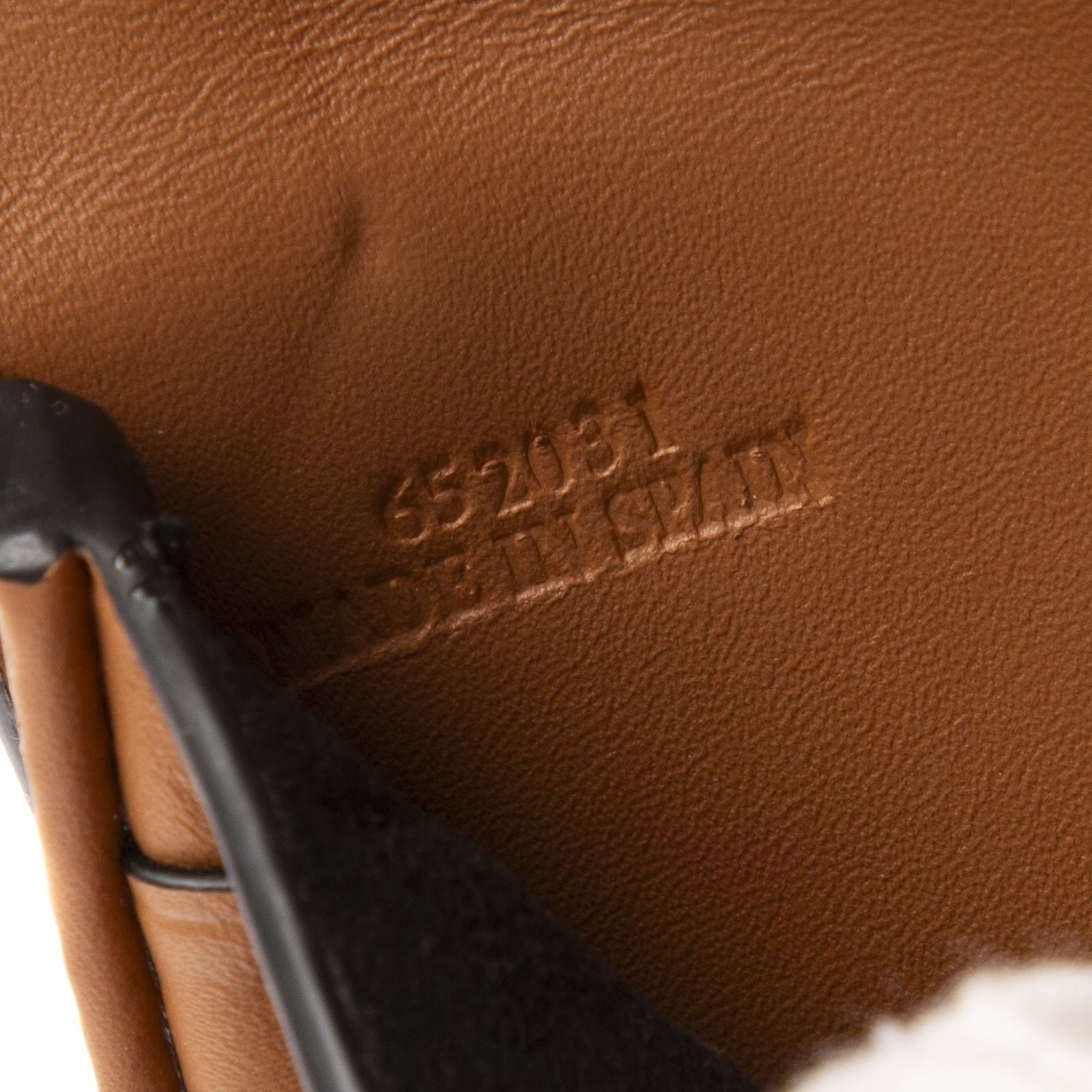 LOEWE ロエベミニジップクロスボディ茶色カーフスキンレザーN