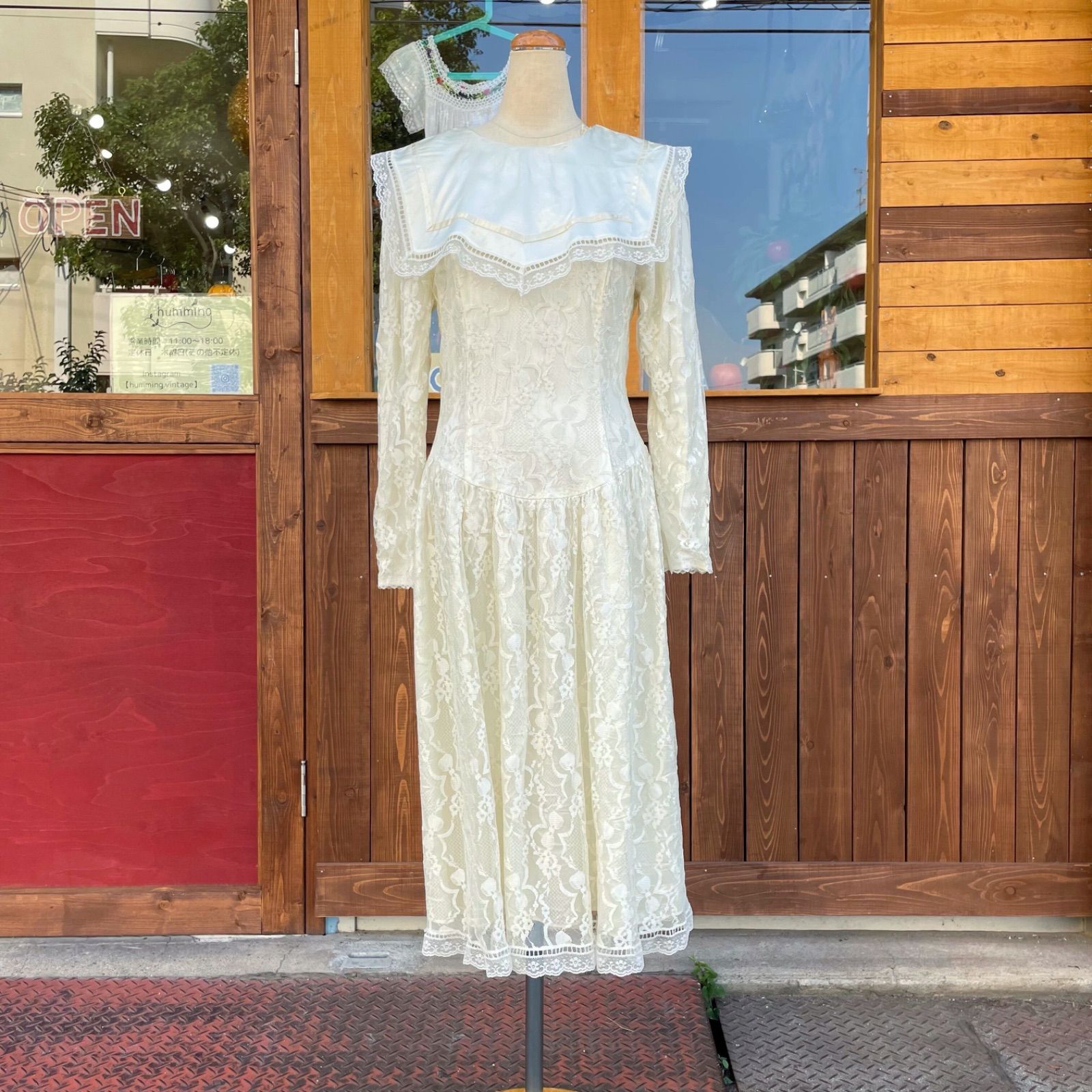 gunnesax ワンピース SPECIAL ITEM USA VINTAGE GUNNE SAX LACE DESIGN DRESS ONE