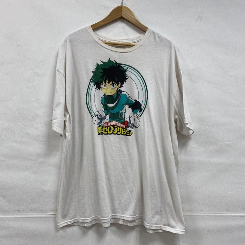 USED 古着 Tシャツ 半袖 僕のヒーローアカデミア MY HERO ACADEMIA ヒロアカ アニメ キャラクター Tシャツ 緑谷出久 3XL