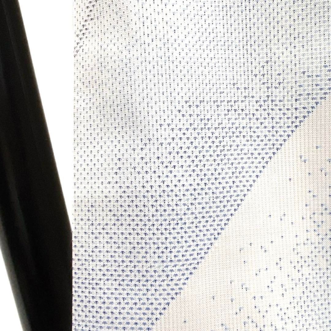 小紋 白大島紬 斜め縞 グラデーション お洒落 着物 032a d 小紋 紗紬