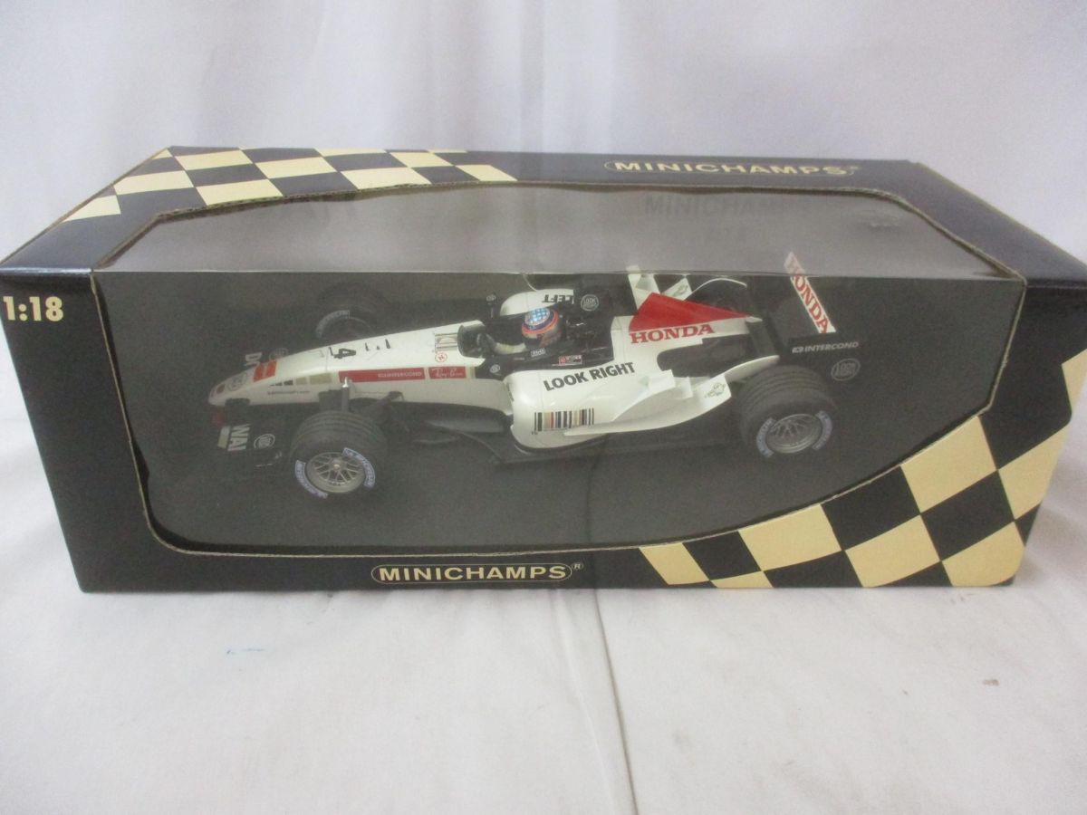 ミニチャンプス製1/18 2004年 BARホンダ 佐藤琢磨 ミニチャンプス(MINICHAMPS)|BAR HONDA 006 #10 2004 佐藤琢磨