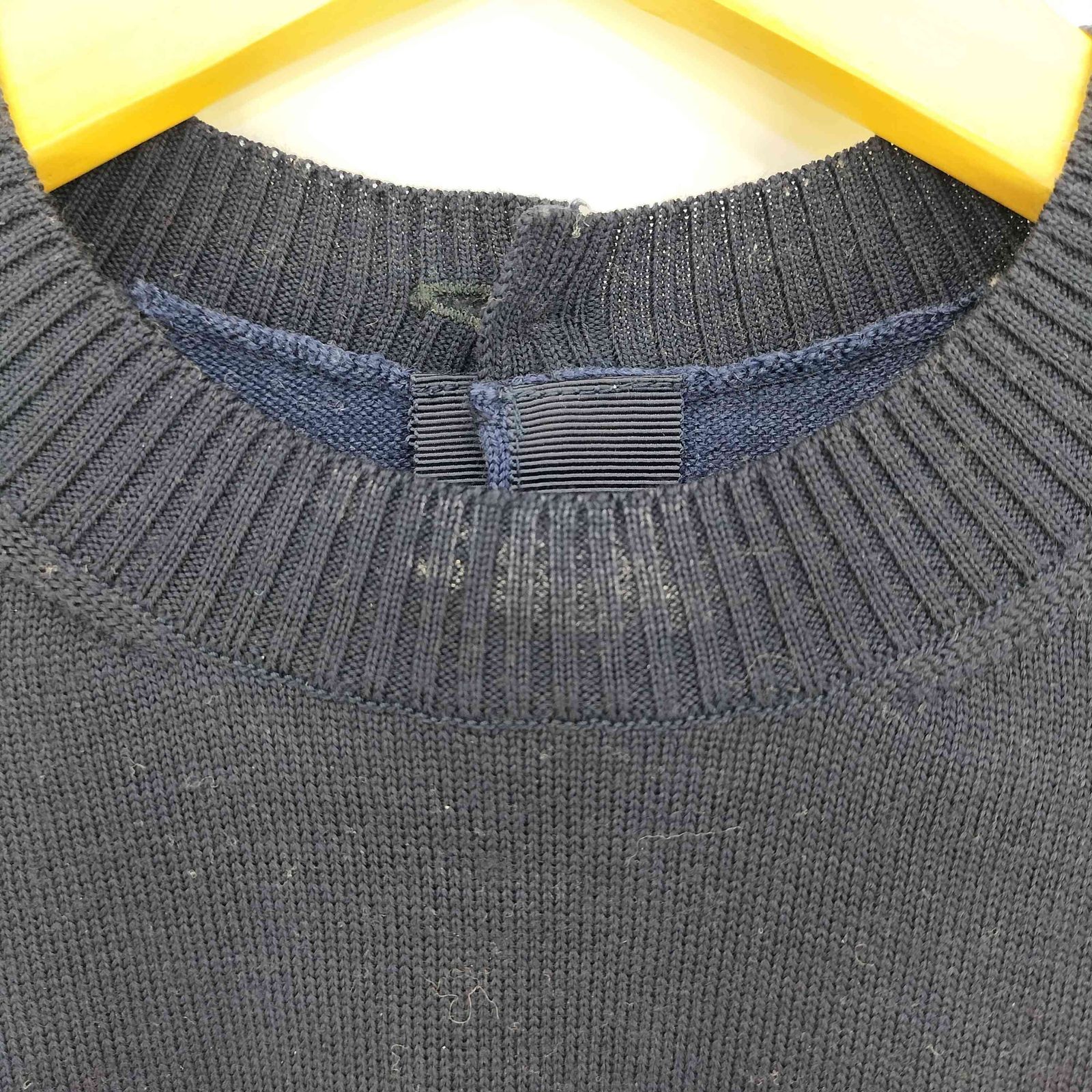 tao COMME des GARCONS(タオコムデギャルソン) 22aw バックトゥフロント カーブデザイン ドッキング 梳毛天竺ニットソー レディース JPN：S 【中古】【ブランド古着バズストア】 タオコムデギャルソン tao COMME des GARCONS 22aw バックトゥフロント