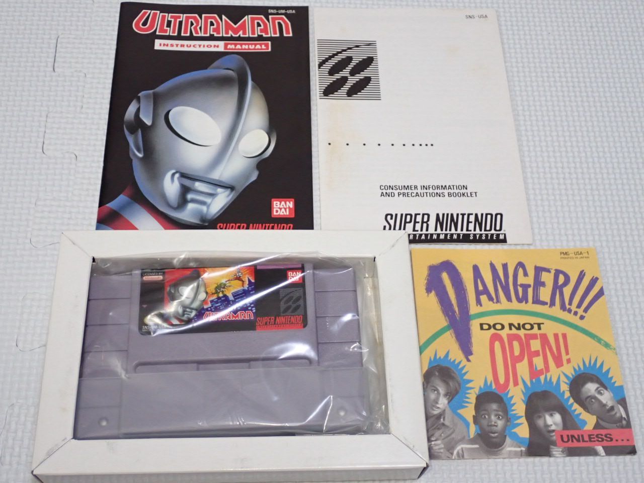 スーパーファミコン - SFC★ULTRAMAN SNES 海外版 北米版 端子清掃済 SFC☆ULTRAMAN SNES 海外版 北米版 端子清掃済☆箱付・説明書付