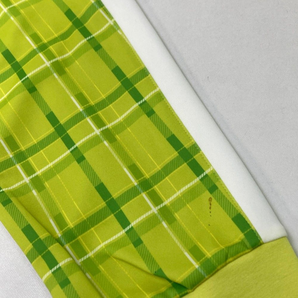 ビッグサイズ】ラッセルノ チェック柄ジョガーパンツ イエローグリーン