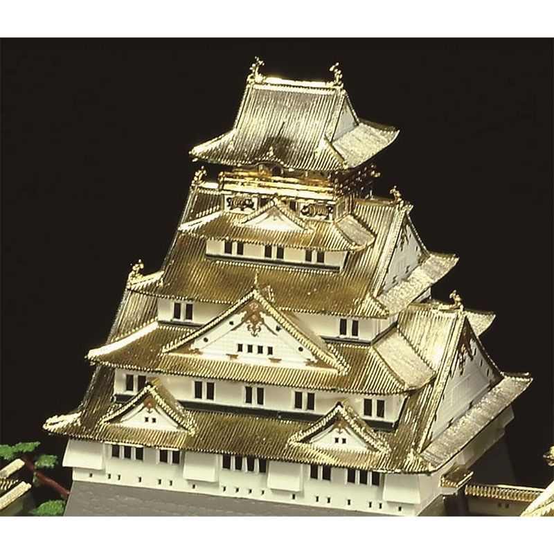 童友社 日本の名城プラモデル デラックスゴールド版 350 大阪城