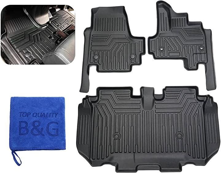 TOP QUALITY B＆G ホンダ 新型 N-BOX JF3 JF4型 3Dフロアマット 立体 カーマット 防水 滑り防止 耐汚れ TPE素材 専用設計 5D HONDA 3Pセット 滑り止め＆ストッパーホール付き