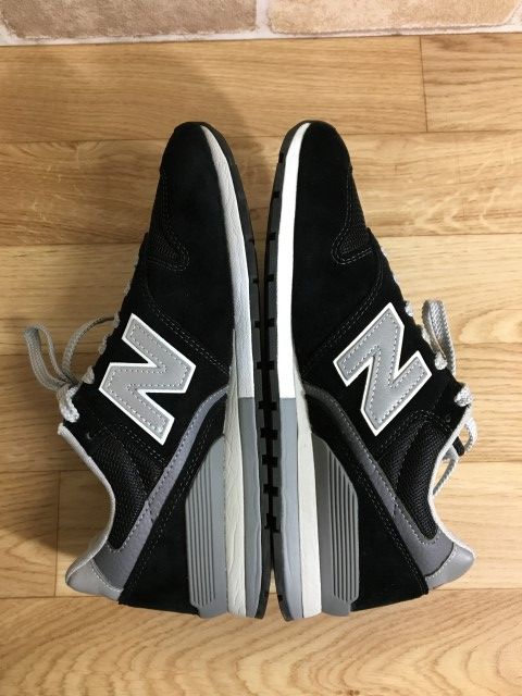 中古】 new balance ﾆｭｰﾊﾞﾗﾝｽ ﾚｻﾞｰｽﾆｰｶｰ CM996BP ﾒｯｼｭ ﾛｰｶｯﾄ ﾌﾞﾗｯｸ系