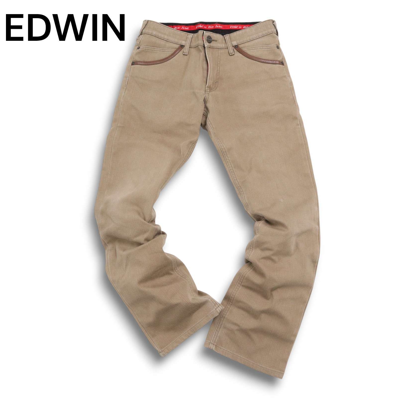 EDWIN エドウィン EGF503 WILD FIRE 防風 防寒 ストレッチ 裏起毛 デニム パンツ ジーンズ Sz.29 メンズ 日本製 バイク