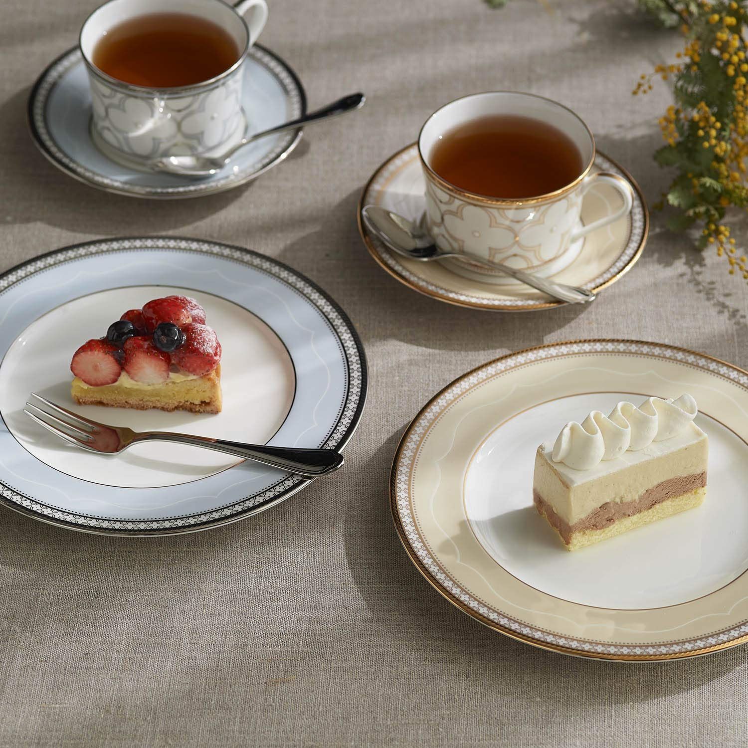 Noritake ノリタケ プレート 色変り セット 22cm トレフォリオ