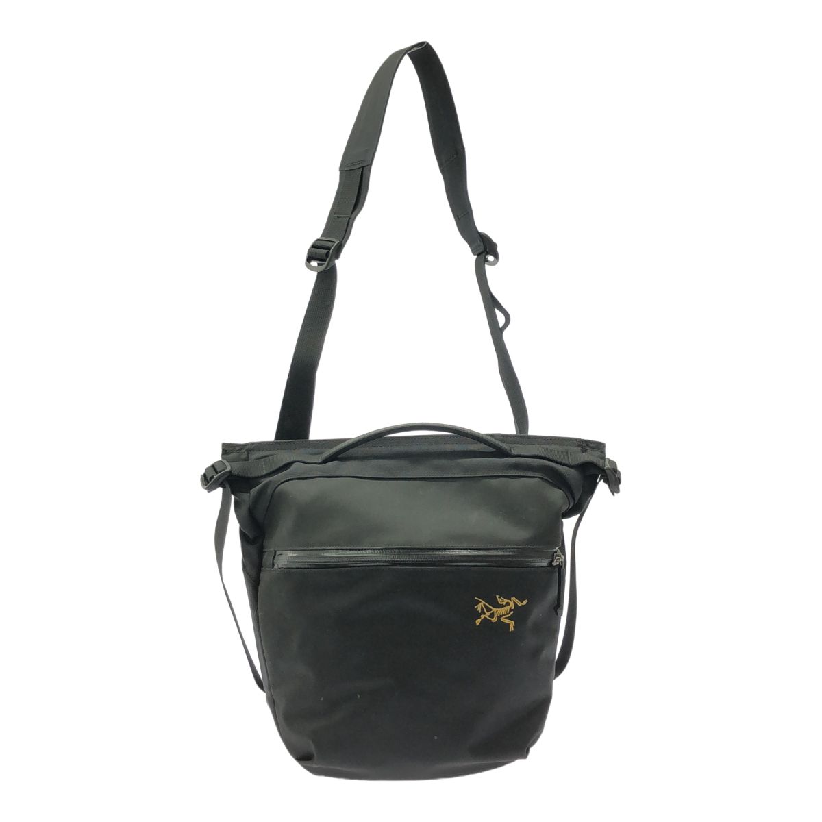 ARC'TERYX アークテリクス 2WAY フロント ロゴ ナイロン ショルダーバッグ ハンドバッグ 24019-122538 ブラック BLK 黒 鞄