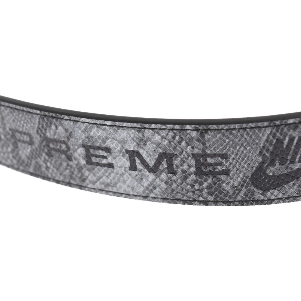 SUPREME (シュプリーム) 21SS Nike Snakeskin Belt ナイキ スネーク 型押し レザーベルト ブラック - メルカリ