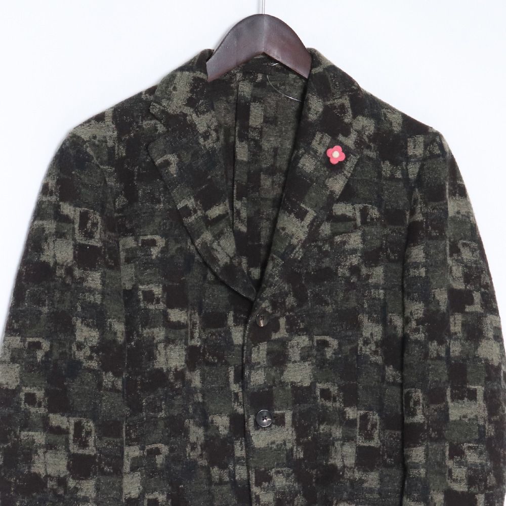 【新品タグ付き✨】LARDINI　ブートニエール　ジャケット　裏地総柄　花柄　L LARDINIラルディーニのジャケットについてる、アノお花について