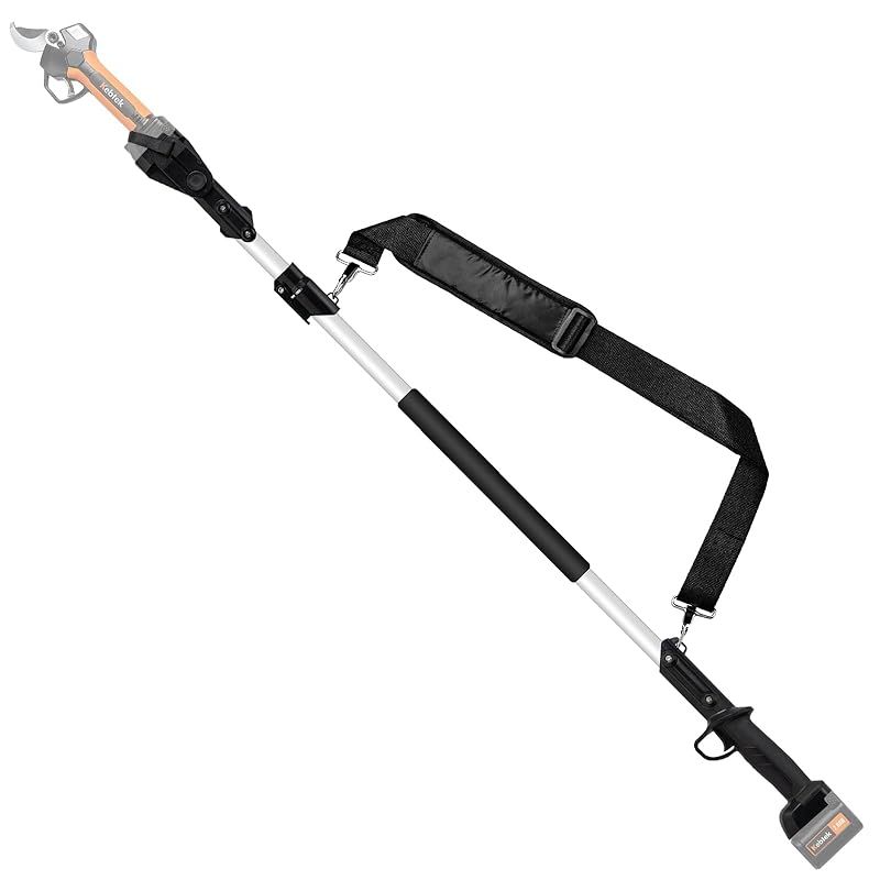 Kebtek充電式剪定鋏の伸縮ポール 電動鋏の互換ポール 品番KT 9035 KT940 KT E35及びKT 933のみ互換 伸縮式ロッド 1.7-2.4m 高枝切り延長レバー 電動鋏は別売り 0