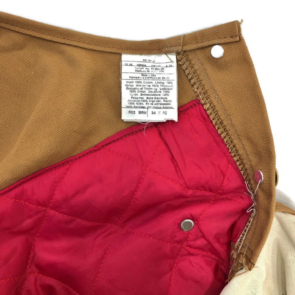 90年代 USA製 Carhartt カーハート ダック ダブルニー ビブ