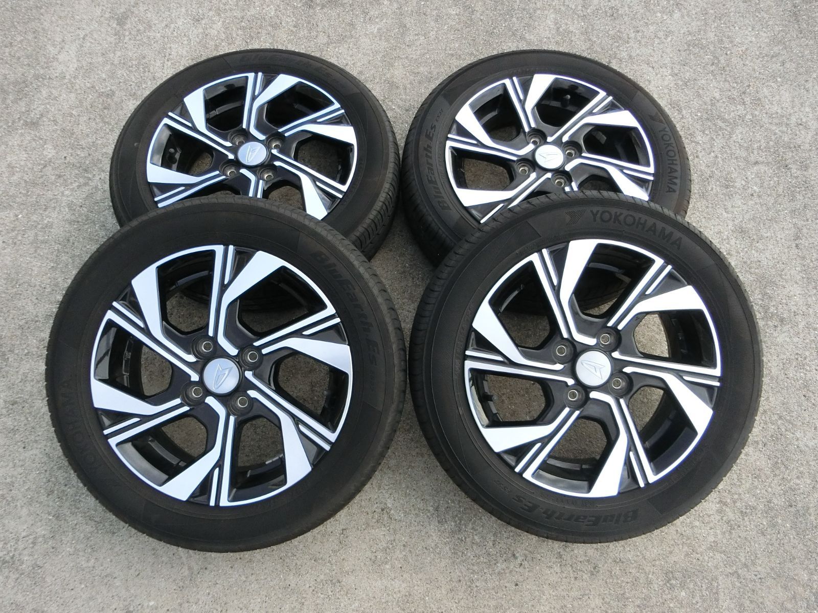 845 ダイハツ 純正 14インチ アルミホイール 14×4.5J 45 PCD100 ハブ径 約54mm 4穴 4本セット 155 65R14 製 タント 外し