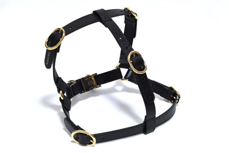 新品 GUCCI ペットコレクション インターロッキングG ハーネス【S