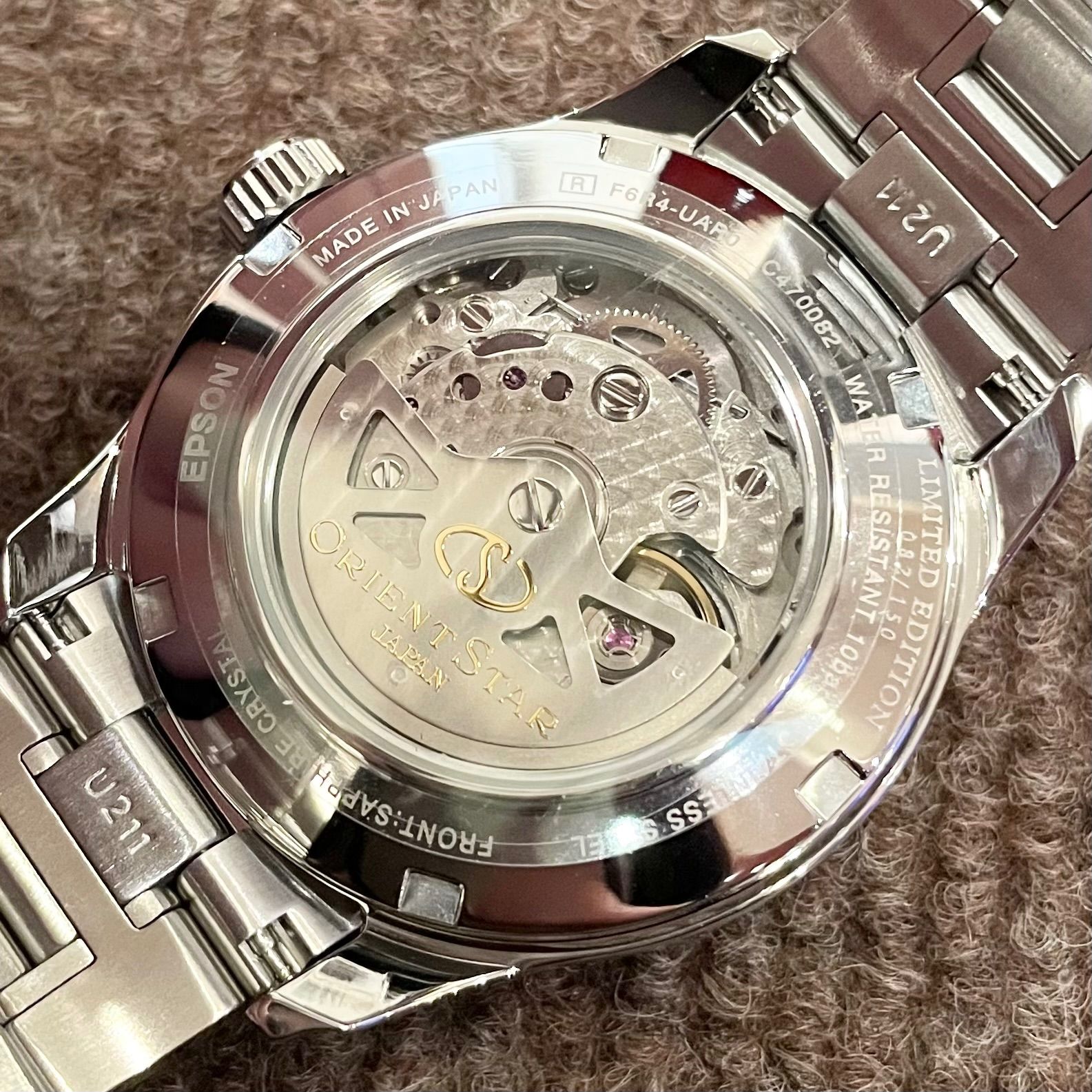 ORIENT STAR 597302-70 サーモンピンク オリエントスター ORIENT STAR