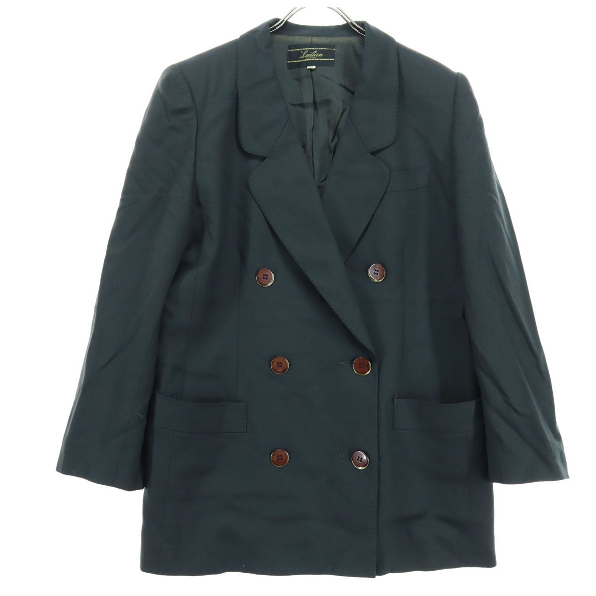 Leilianレリアン イタリア製ジャケット【未使用】 Leilian レリアン イタリア製 長袖 テーラードジャケット 11 ブラック