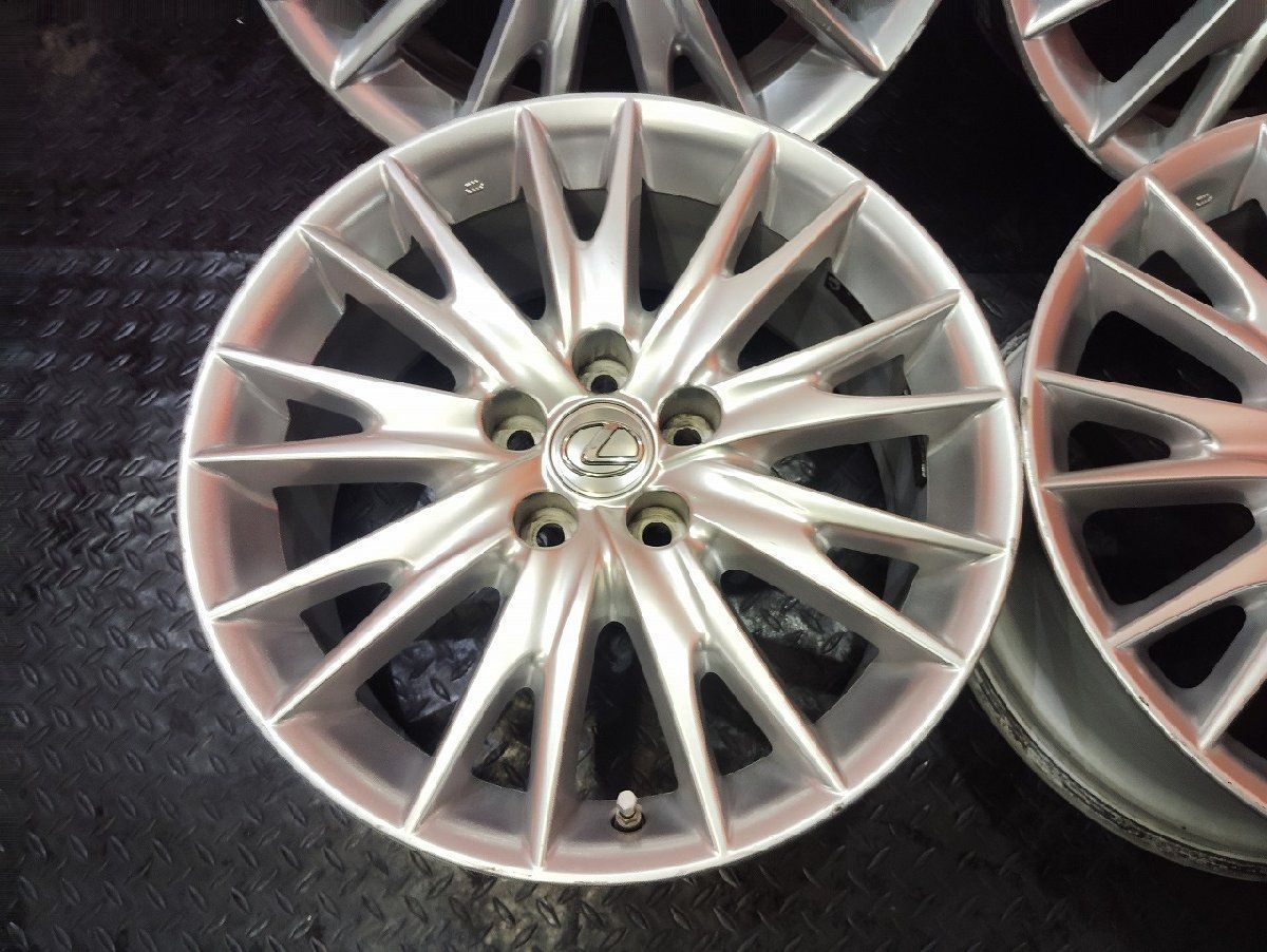 レクサス GS バージョンL 純正 アルミホイール 18インチ 8J +45 レクサス GS バージョンL 純正 18in 8J +45 PCD114.3 235/45R18 LEXUS