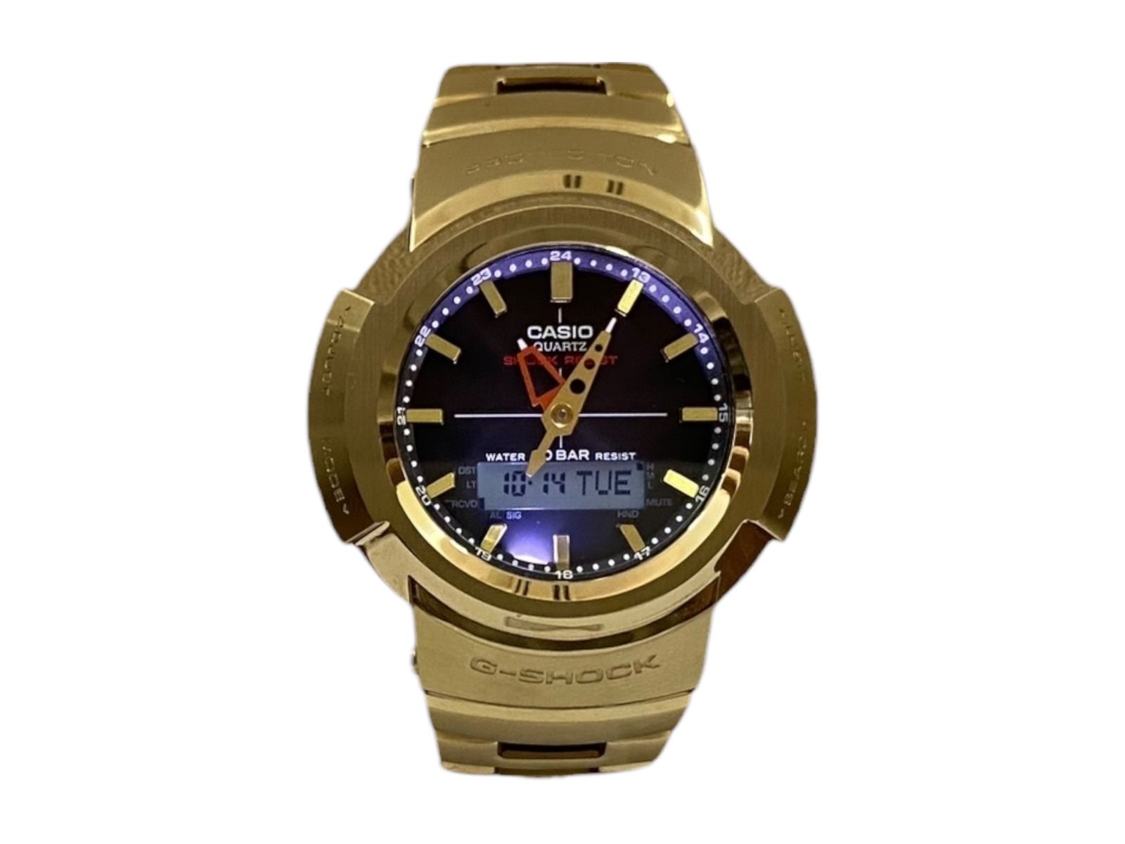 CASIO カシオ G-SHOCK 腕時計 アナデジ 防水 電波 ソーラー AWM-500GD ゴールド メンズ 078