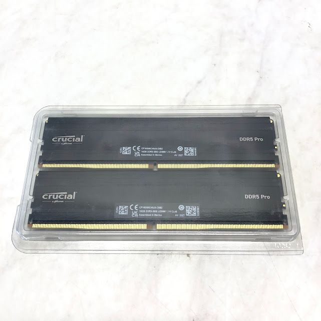 美品】Crucial PRO デスクトップ用メモリ 16GBX2枚 DDR5-5600