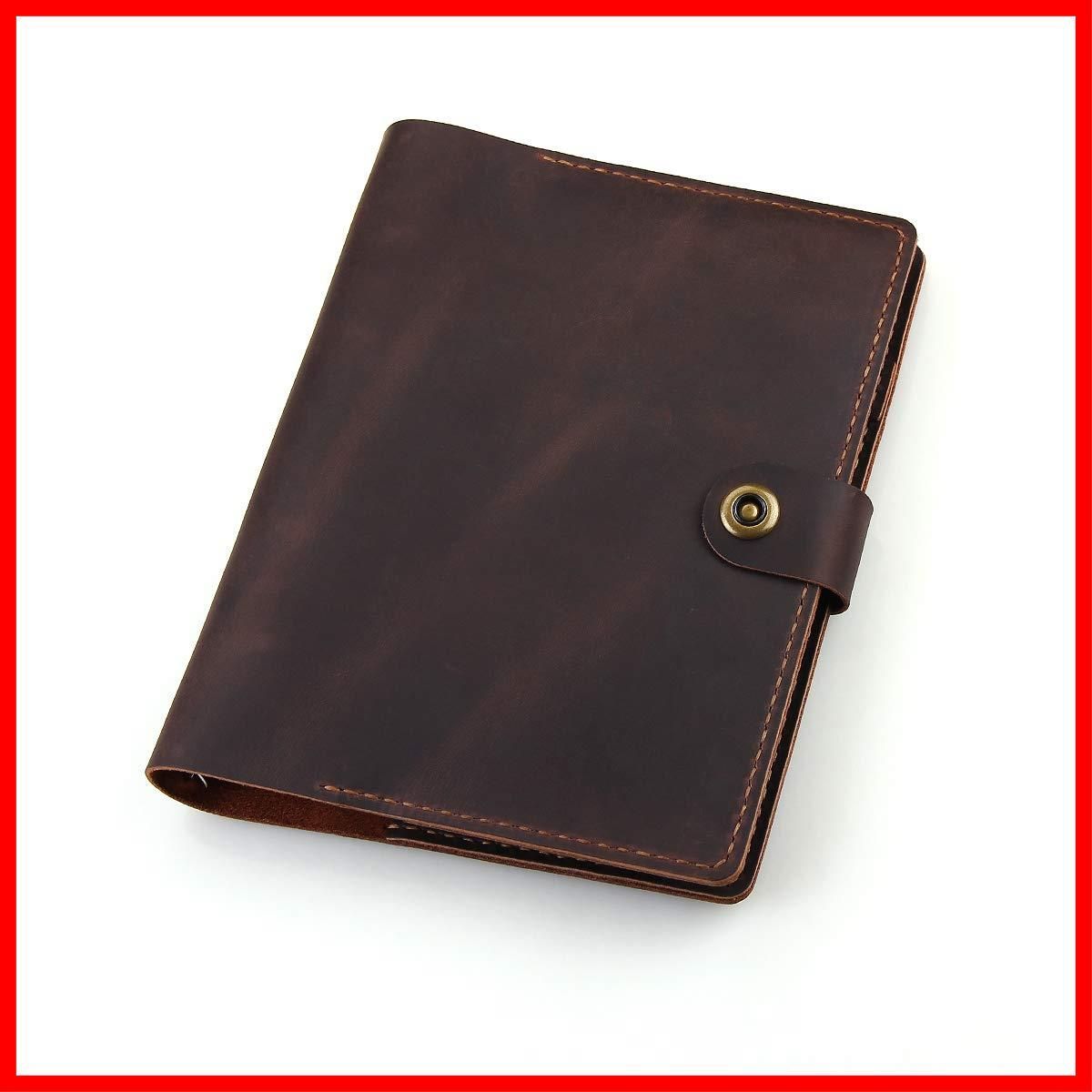 本革表紙の手縫手帳(ブラック) 特価商品システム手帳 本革ノート A5サイズ 本革 2024 ノートカバー