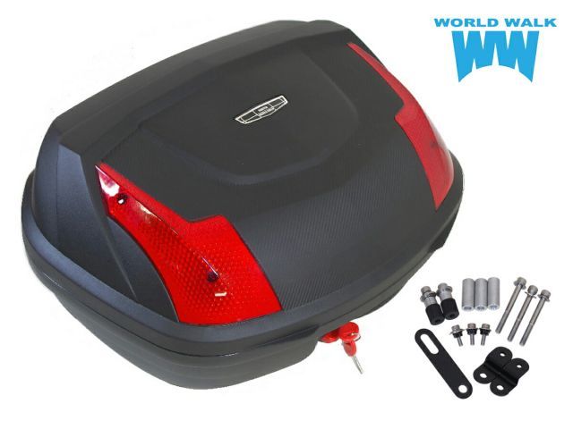 FJR1300A/FJR1300AS用リアキャリア 48リッターリアボックスセット wca-35-hwb48u003cBRu003eトップケース バイクボックス インナー付き  ブラック ツーリング 通勤 バイク