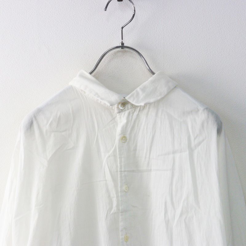 ヴェリテクール Veritecoeur チュニックシャツ F/オフホワイト トップス ブラウス カットソー 長袖 ガーゼ 【2400014438048】 ヴェリテクール Veritecoeur チュニックシャツ F/オフホワイト