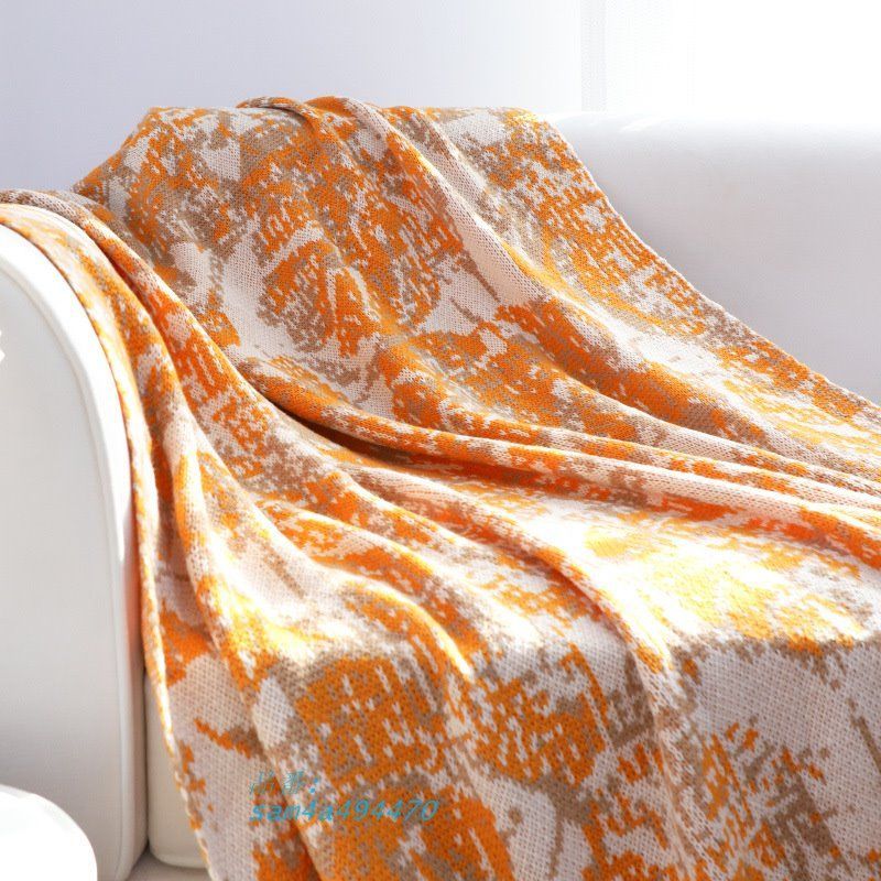 アート染めブランケットニットカジュアルブランケットオリジナルデザインリビングソファブランケット昼休みブランケットベッドルームベッド尾ブランケット am4a494470