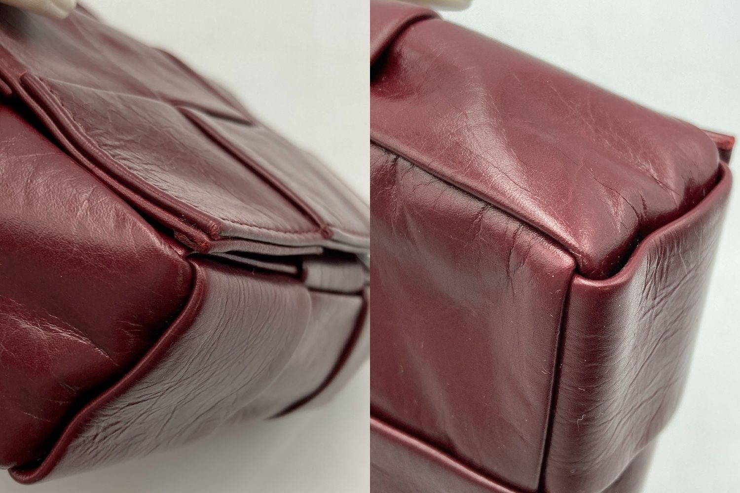 BOTTEGA VENETA CANDY CASSETTE  ボッテガヴェネタ キャンディカセット ショルダーバッグ バーガンディ 中古 D4 BOTTEGA VENETA CANDY CASSETTE ボッテガヴェネタ キャンディカセット