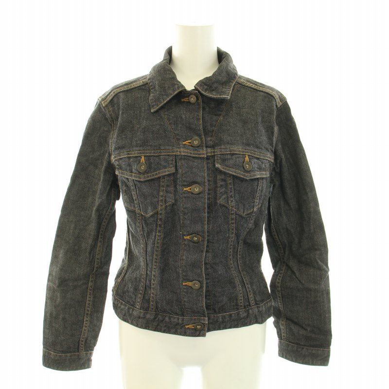 バーバリーロンドン デニムジャケット ノバチェック インディゴ 40