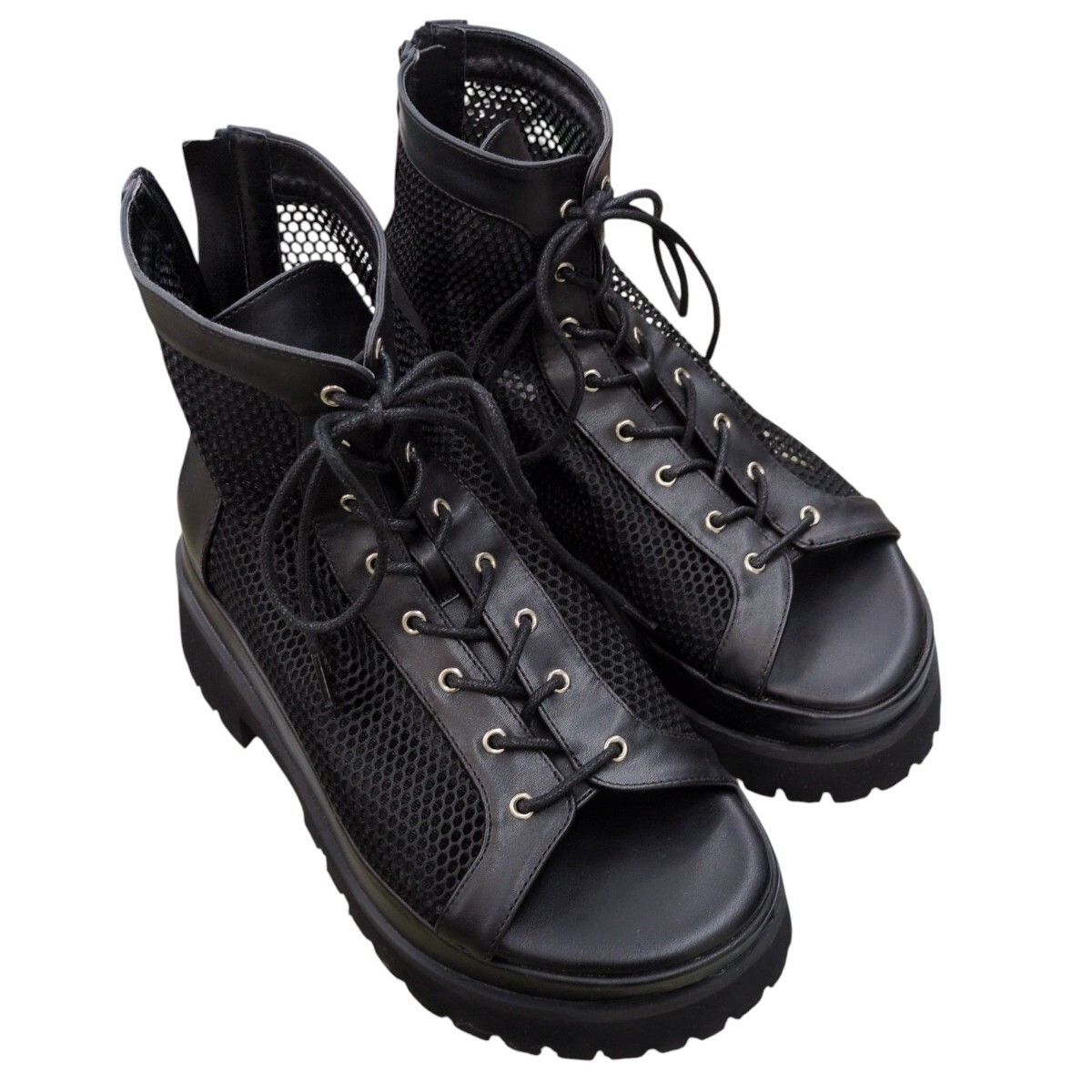 【Ellno Loset】 完売品 メッシュブーツサンダル XS Ellno Loset サンダル メッシュブーツサンダル メンズ