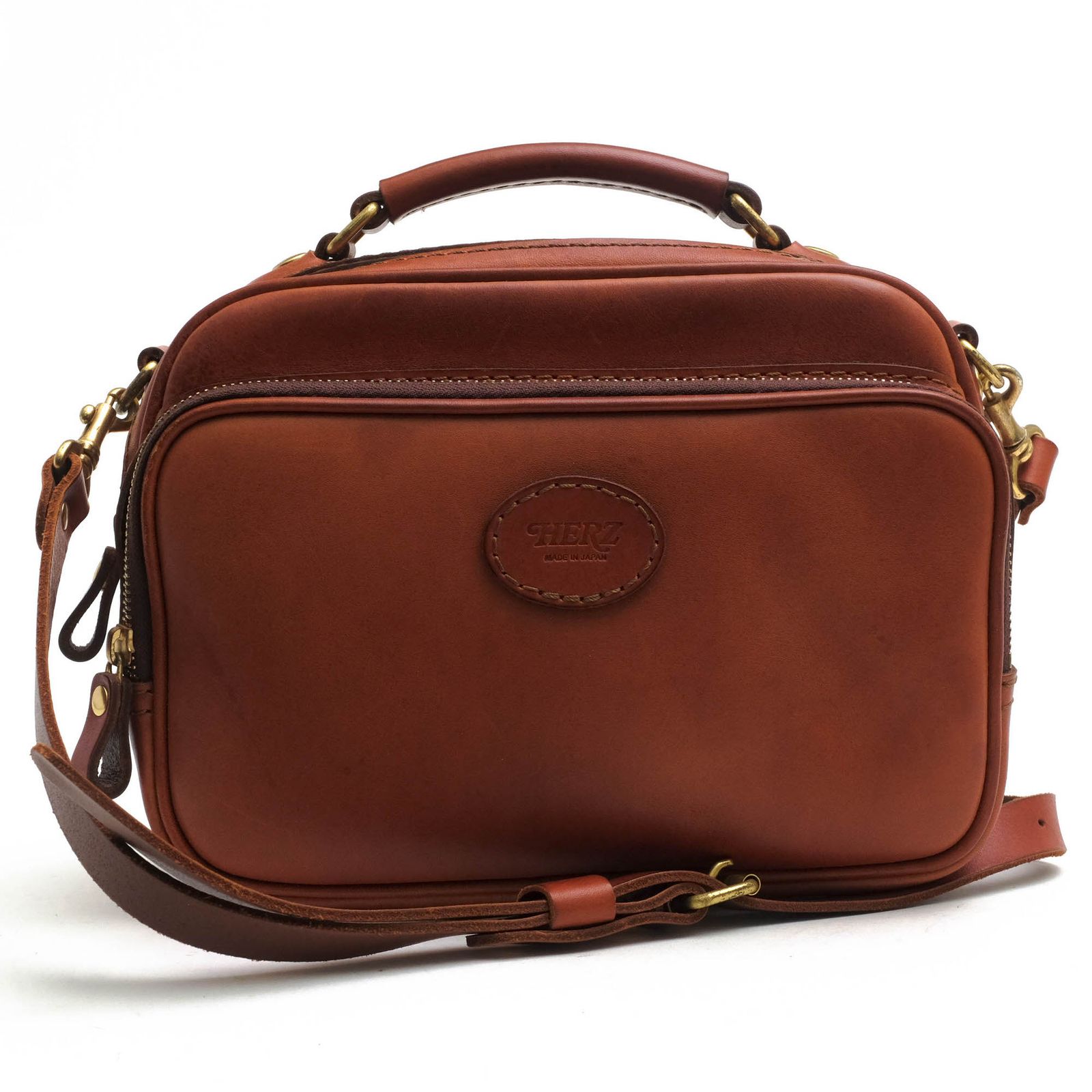 HERZ ブラウンレザー メッセンジャーバッグ HERZ ブラウンレザー メッセンジャーバッグ 【公式通販】